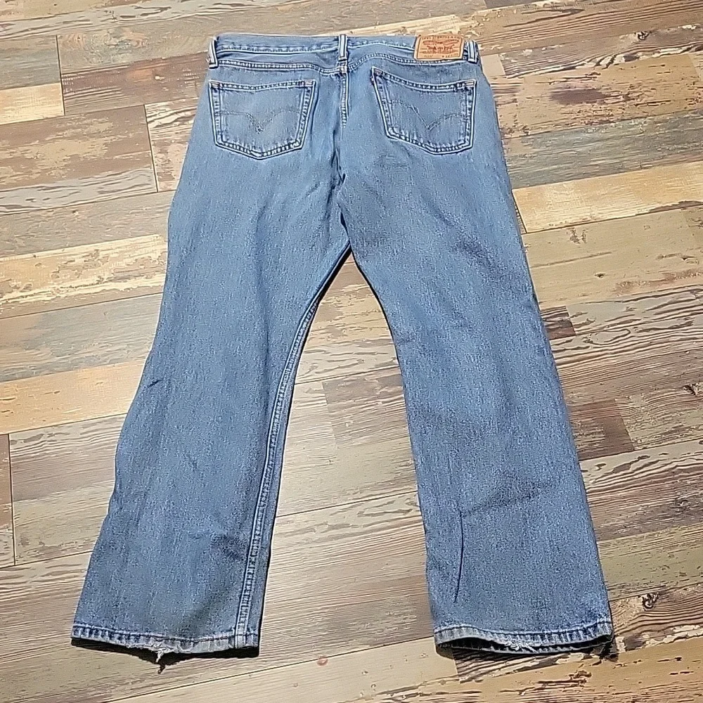 Levi's 505 Denim Blue Jeans Straight Fit Mens‎ Size 36/30